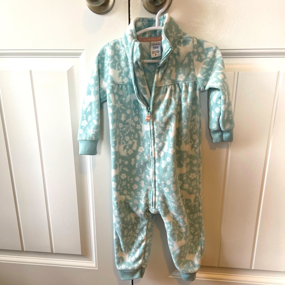 DARLING and WARM fleece unicorn onesie 🦄 12 M
